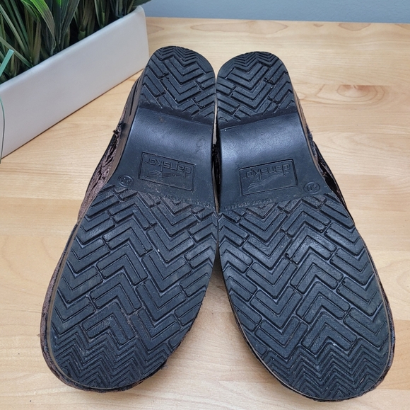 DANSKO | Brown Crushed Velvet Clogs, Sz 40 - Picture 4 of 6